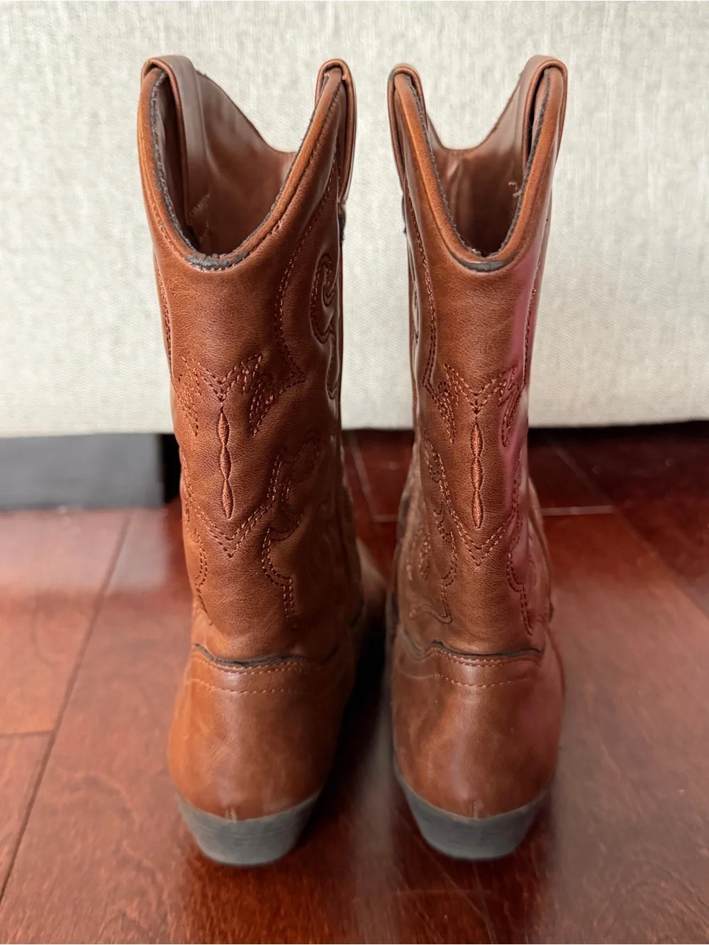 Tucker + Tate Brown Embroidered Kids Western Boots